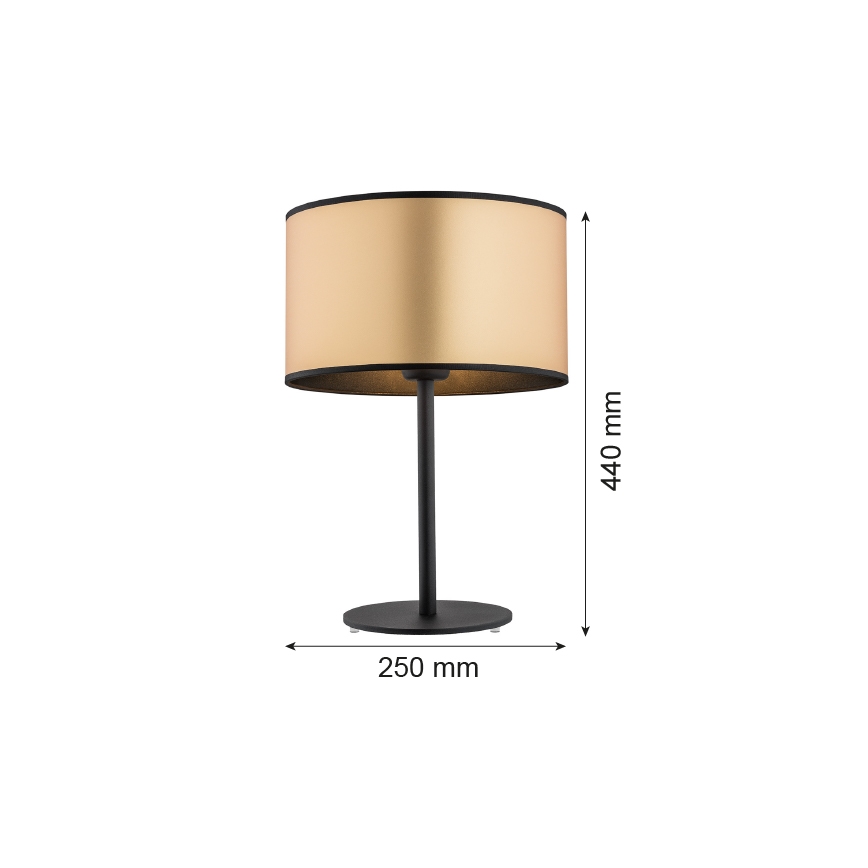 Argon 4297 - Stolna lampa KARIN 1xE27/15W/230V mesing/crna