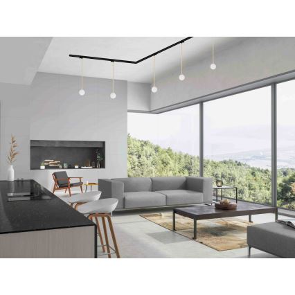 Argon 4308 - Luster na šipci za tračni sustav BANG 1xG9/6W/230V mesing
