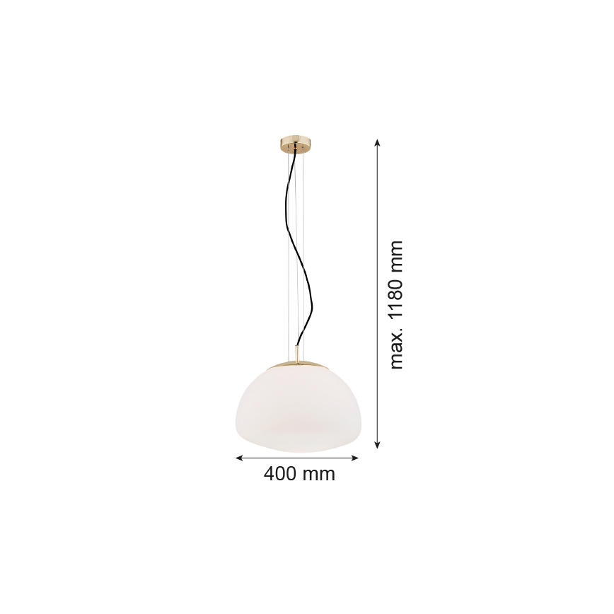 Argon 4317 - Luster na sajli TRINI 1xE27/15W/230V pr. 40 cm zlatna
