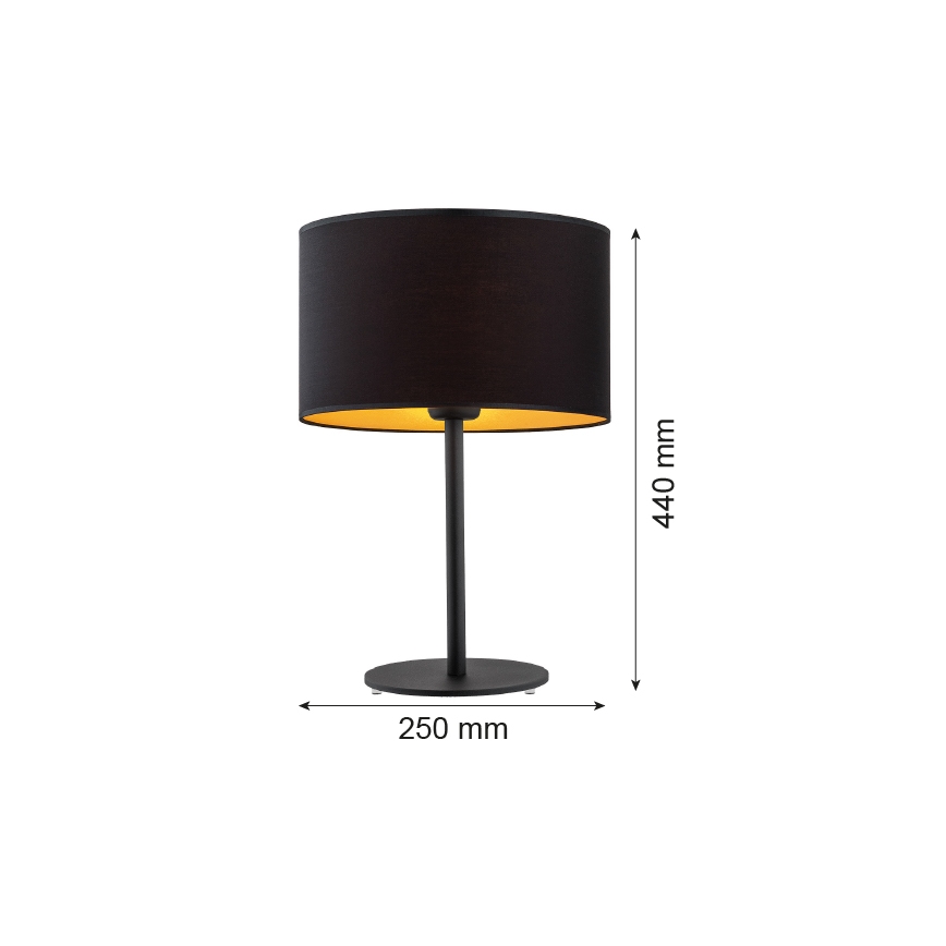 Argon 4342 - Stolna lampa KARIN 1xE27/15W/230V crna