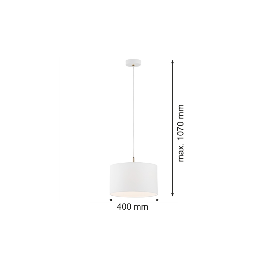 Argon 4343 - Luster na sajli KARIN 1xE27/15W/230V bijela