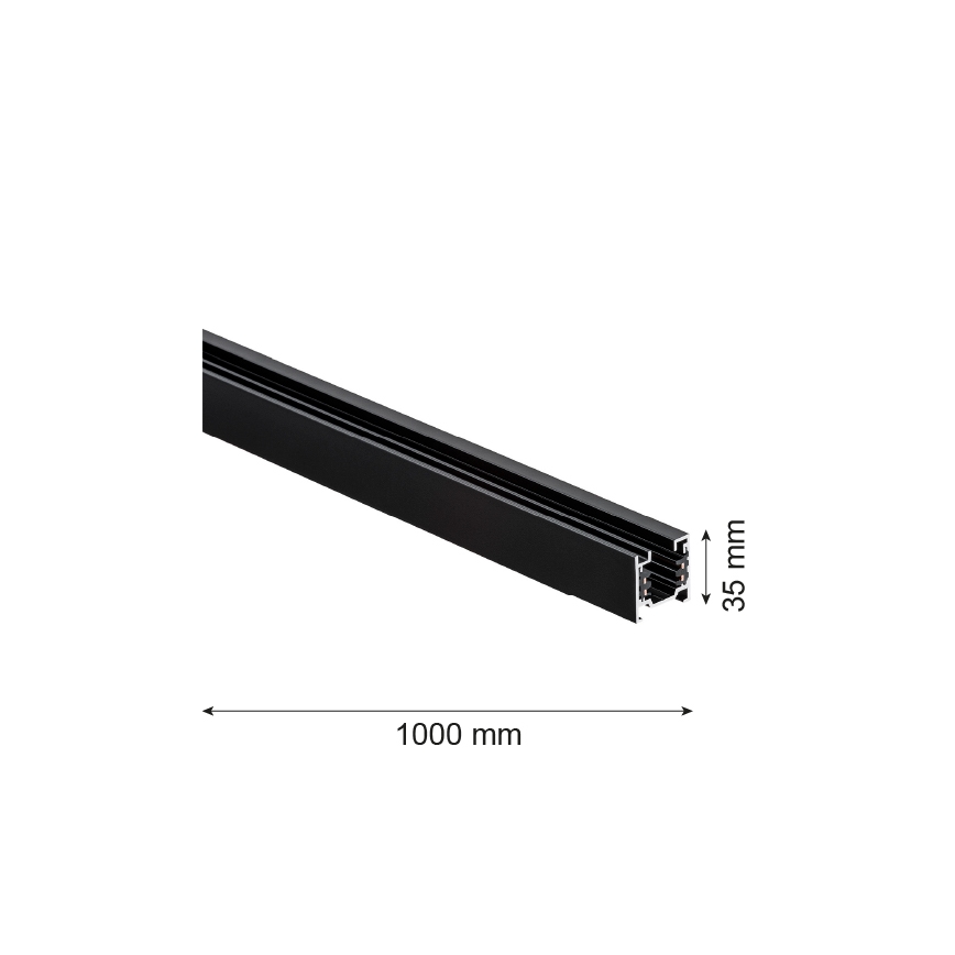 Argon 4370 -Tračni sustav 1 m crna
