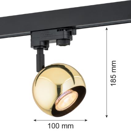 Argon 4378 - Reflektorska svjetiljka za tračni sustav MURI 1xGU10/5W/230V zlatna