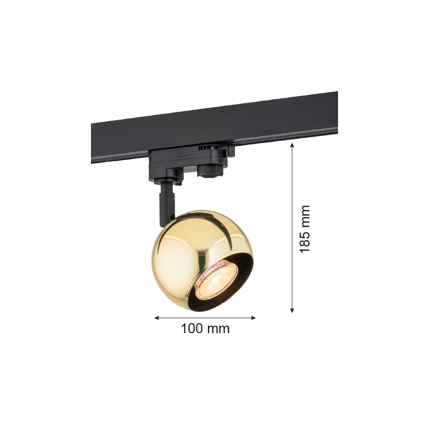 Argon 4378 - Reflektorska svjetiljka za tračni sustav MURI 1xGU10/5W/230V zlatna