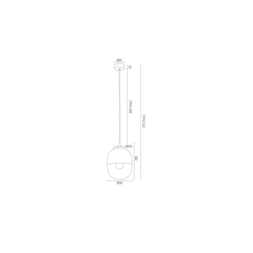Argon 4675 - Luster na sajli BALTIMORE 1xE27/15W/230V zlatna