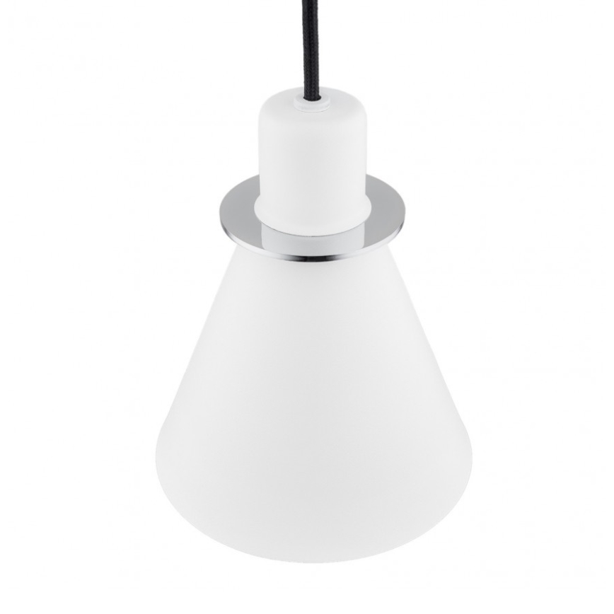 Argon 4681 - Luster na sajli BEVERLY 1xE27/15W/230V bijela/sjajni krom