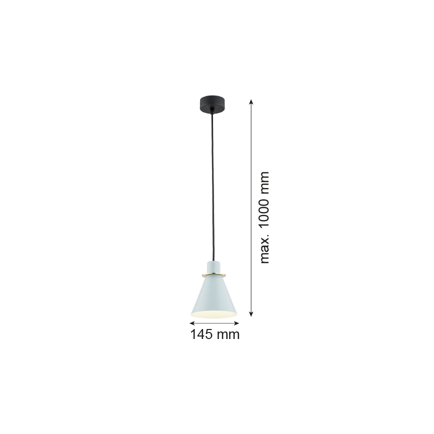 Argon 4682 - Luster na sajli BEVERLY 1xE27/15W/230V plava/zlatna