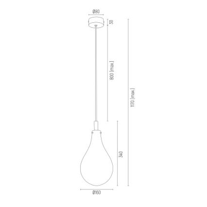 Argon 4716 - Luster na sajli OAKLAND 1xG9/6W/230V