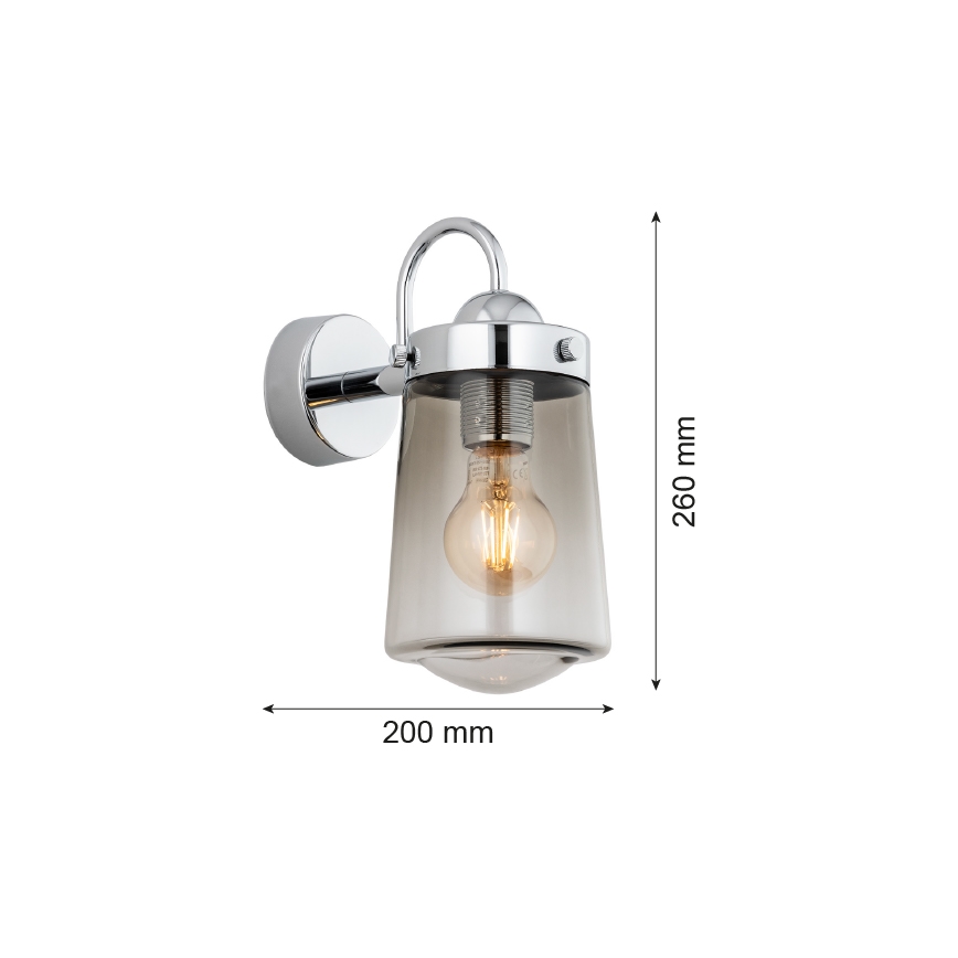 Argon 4718 - Zidna svjetiljka za kupaonicu PASADENA 1xE27/15W/230V IP44
