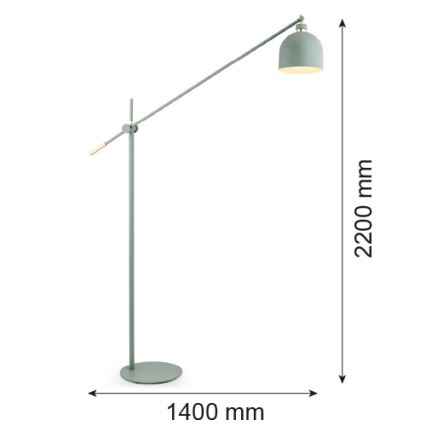 Argon 4736 - Podna lampa DETROIT 1xE27/15W/230V zelena