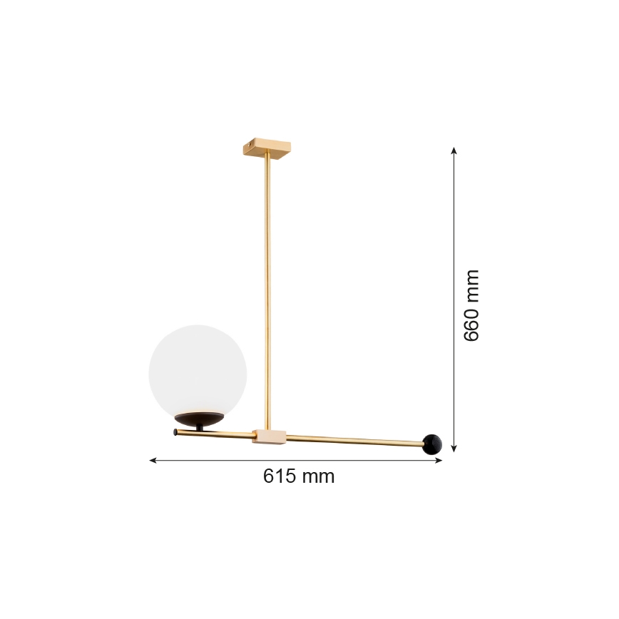 Argon 4738 - Viseći luster MEGAN 1xE14/7W/230V