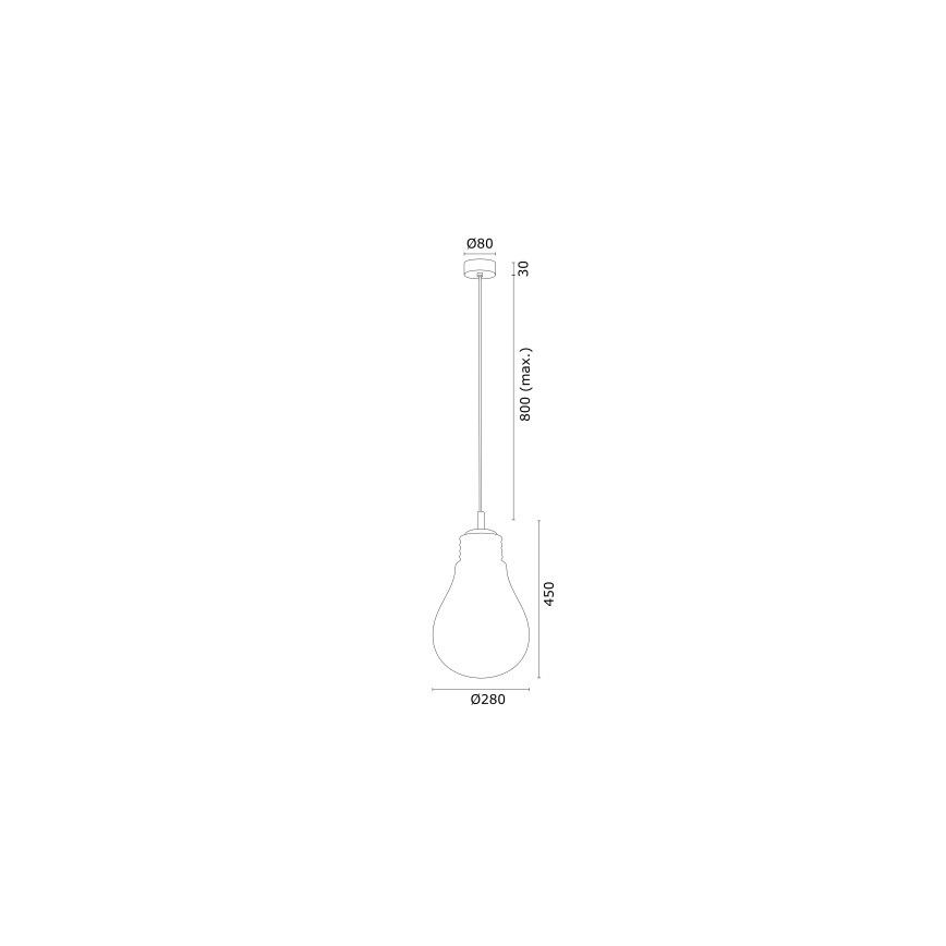 Argon 4879 - Luster na sajli JESSE 1xE27/15W/230V zlatna/bijela