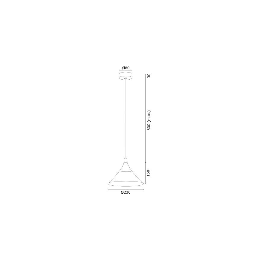 Argon 4903 - Luster na sajli MASSETO 1xE27/15W/230V crna/zlatna