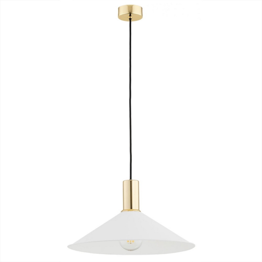 Argon 4911 - Luster na sajli MINORI 1xE27/15W/230V bijela/zlatna
