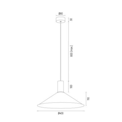 Argon 4911 - Luster na sajli MINORI 1xE27/15W/230V bijela/zlatna