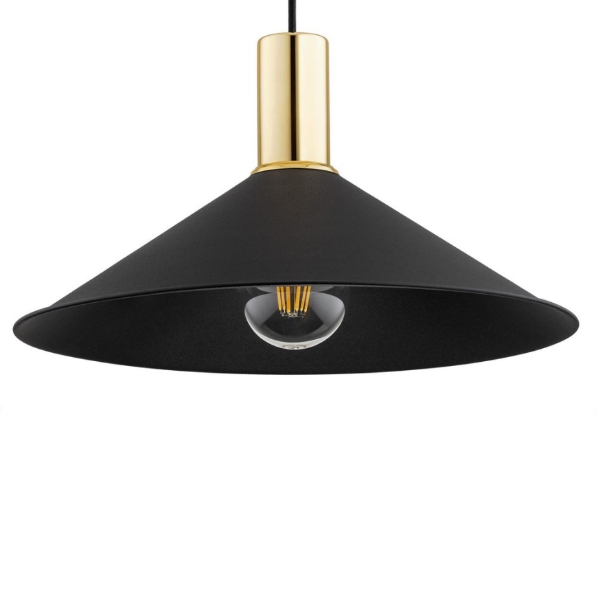 Argon 4912 - Luster na sajli MINORI 1xE27/15W/230V crna/zlatna