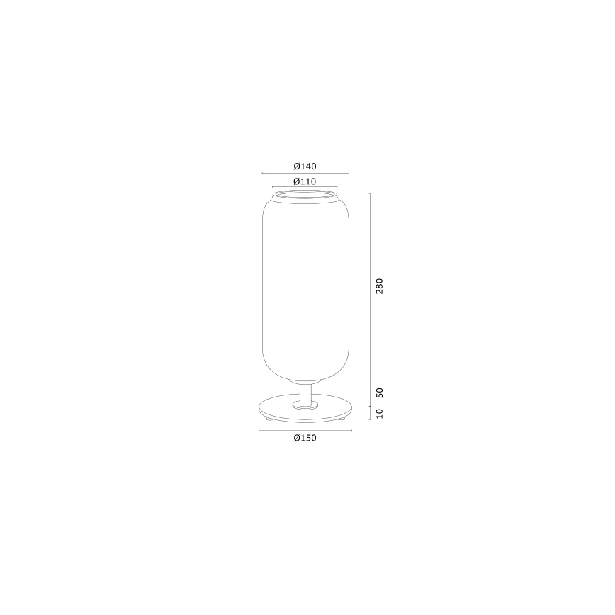 Argon 4994 - Stolna lampa VALIANO 1xE27/15W/230V crna/bijela/zlatna