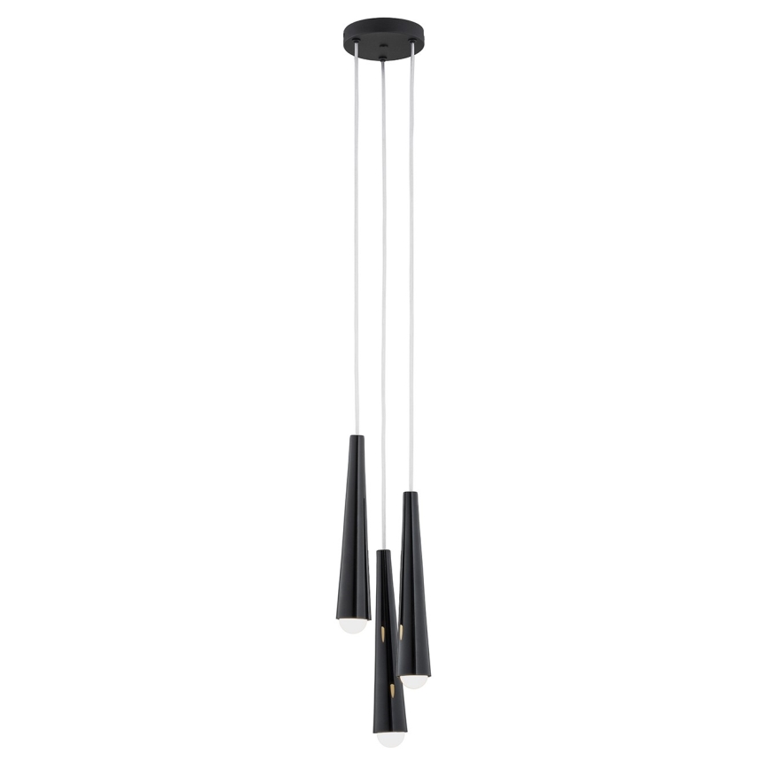 Argon 6103 - Luster na sajli HOLLYWOOD 3xE14/7W/230V crna