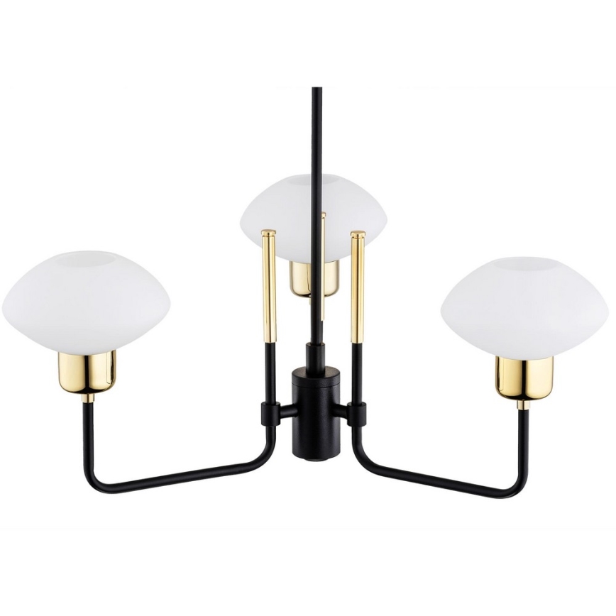 Argon 6166 - Viseći luster RAVELLO 3xE14/15W/230V crna/zlatna
