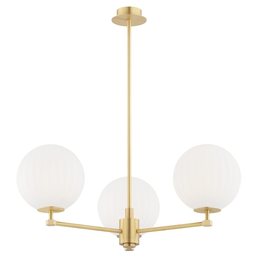Argon 6307 - Viseći luster PALOMA 3xE14/7W/230V zlatna/bijela