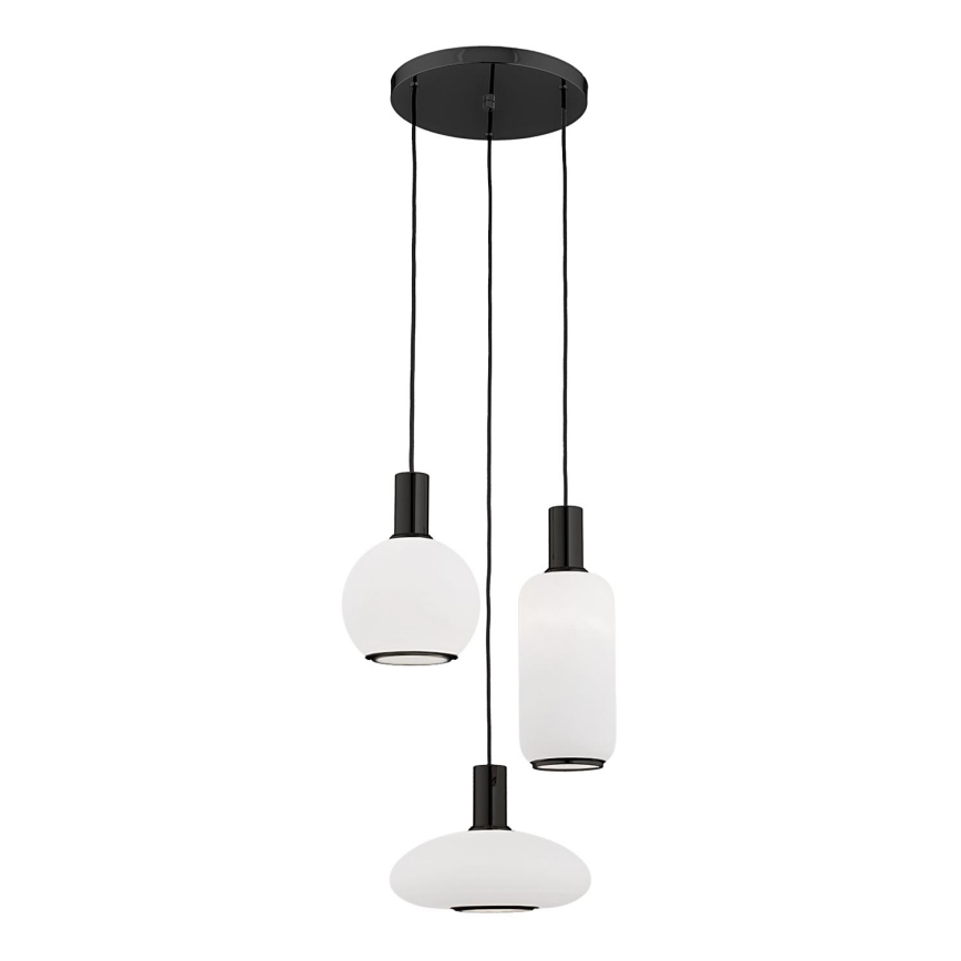 Argon 6323 - Luster na sajli SAGUNTO PLUS 3xE27/15W/230V crna