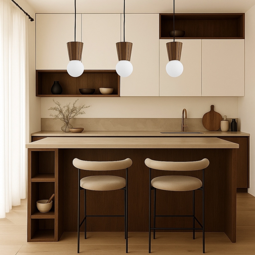 Argon 6358 - Kupaonski luster na sajli VOLANTE 3xG9/6W/230V IP44 smeđa