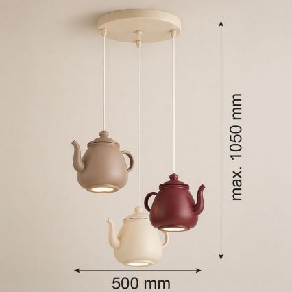 Argon 6366 - Luster na sajli KAMAL 3xGU10/5W/230V