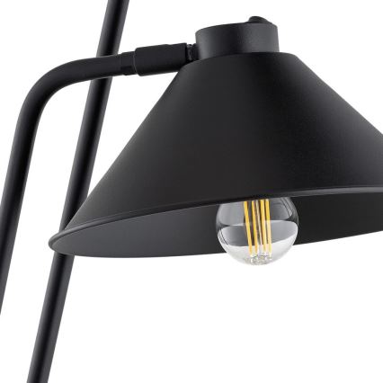 Argon 7075 - Podna lampa GABIAN 2xE27/15W/230V crna