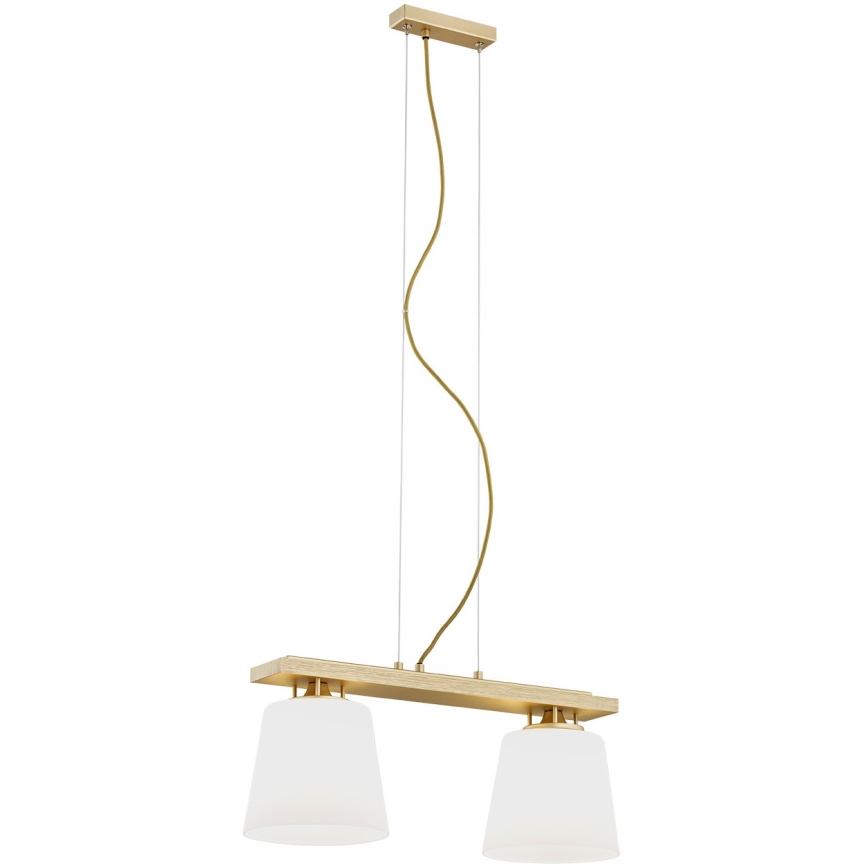 Argon 7151 - Luster na sajli ARDEN 2xE27/15W/230V zlatna
