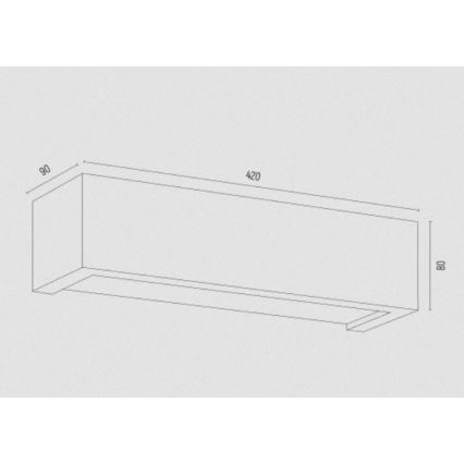 Argon 7169 - Zidna svjetiljka CASERTA 2xE27/15W/230V 42 cm