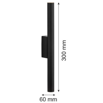 Argon 7222 - LED Zidna svjetiljka GRECO 2xLED/4,2W/230V 3000K crna