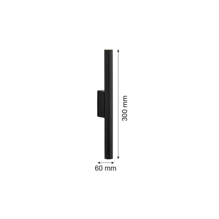 Argon 7222 - LED Zidna svjetiljka GRECO 2xLED/4,2W/230V 3000K crna