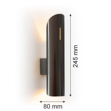 Argon 7232 - Zidna svjetiljka AKRON PLUS 2xG9/6W/230V