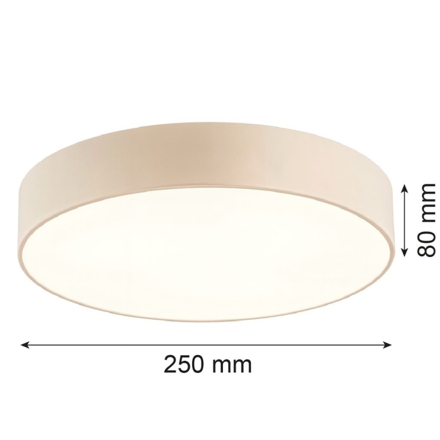 Argon 7296 - Stropna svjetiljka DARLINGOS 2xE27/15W/230V promjer 25 cm bež