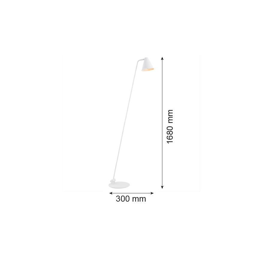 Argon 8001 - Podna lampa AVALONE 1xE27/15W/230V bijela