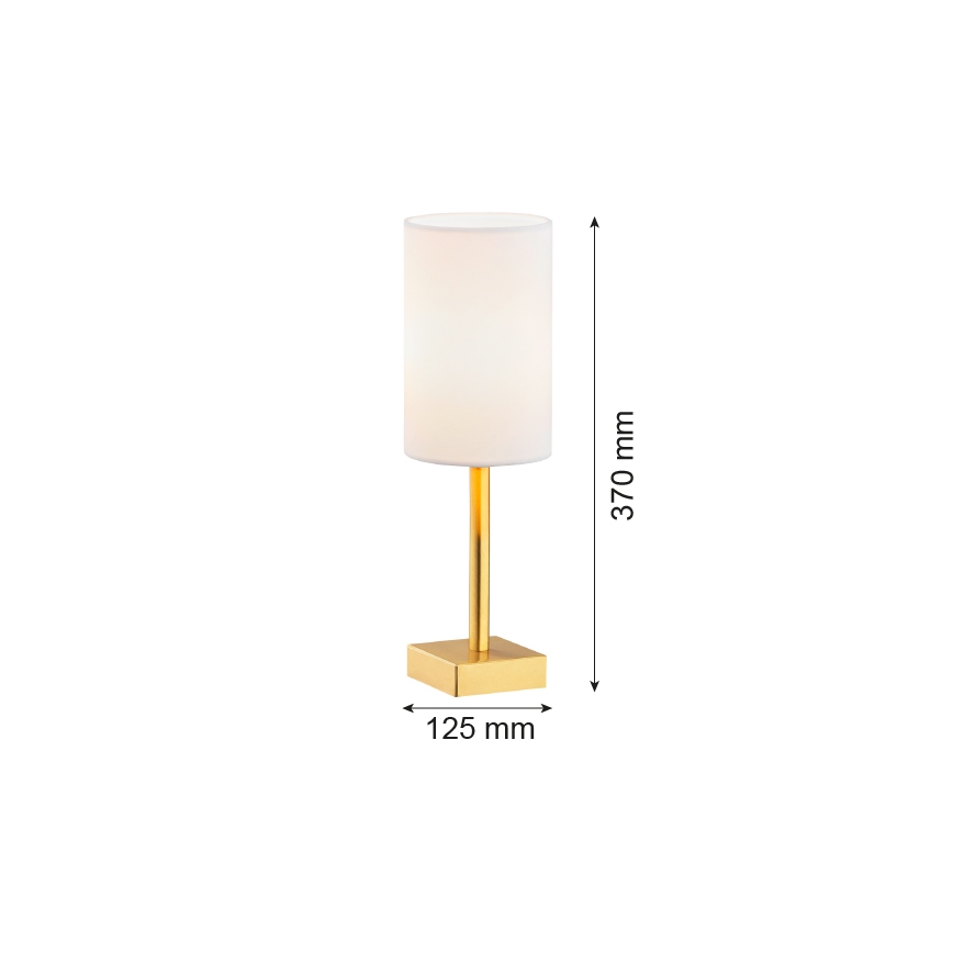 Argon 8030 - Stolna lampa ABRUZZO 1xE14/7W/230V mesing/bijela