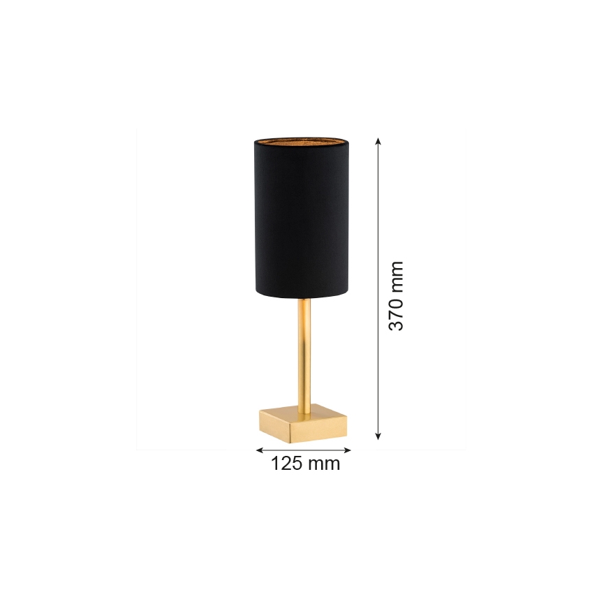 Argon 8031 - Stolna lampa ABRUZZO 1xE14/7W/230V mesing/crna