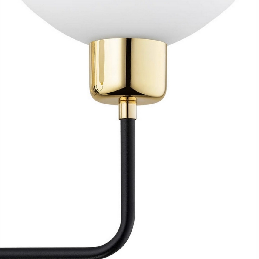 Argon 8032 - Zidna lampa RAVELLO 1xE14/15W/230V crna/zlatna