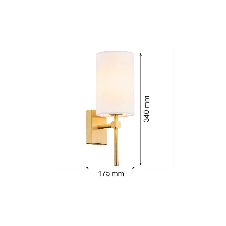 Argon 8034 - Zidna lampa ABRUZZO 1xE14/7W/230V mesing/bijela
