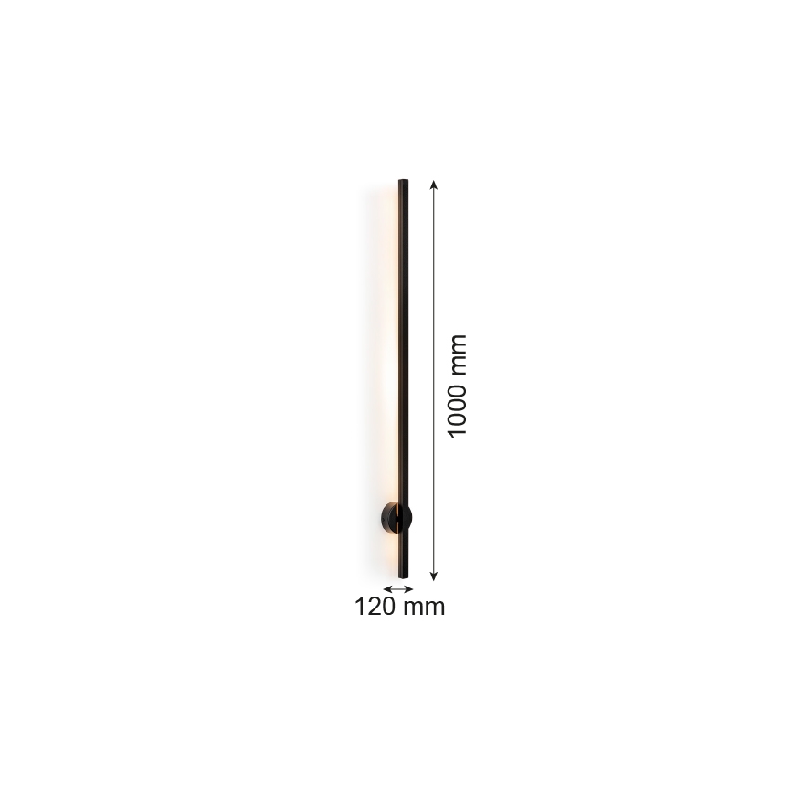 Argon 8051 - LED Zidna svjetiljka ASSE LED/10W/230V crna