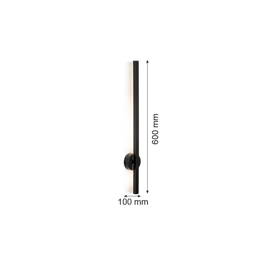 Argon 8052 - LED Zidna svjetiljka ASSE LED/6W/230V crna