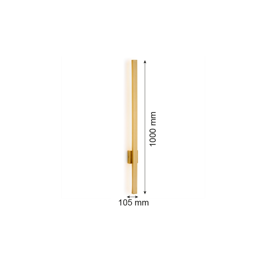 Argon 8053 - LED Zidna svjetiljka ASSE LED/10W/230V zlatna
