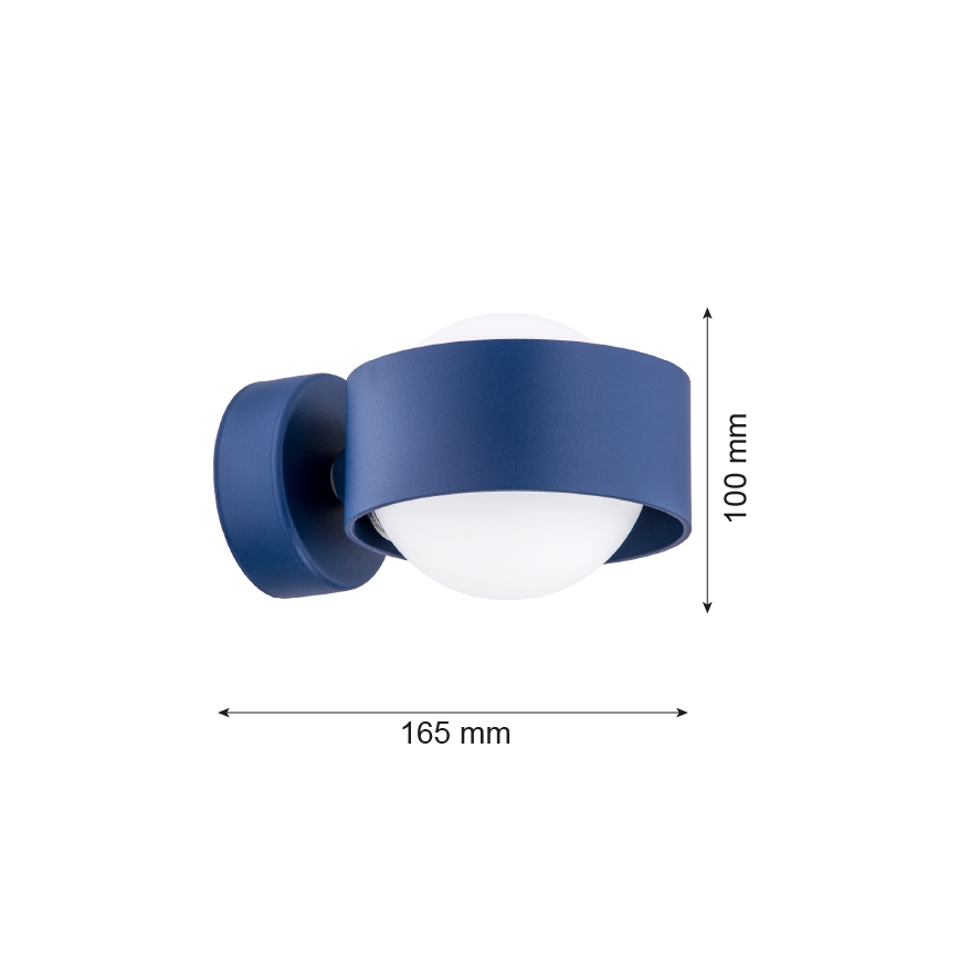 Argon 8061 - Zidna svjetiljka MASSIMO PLUS 1xG9/6W/230V plava