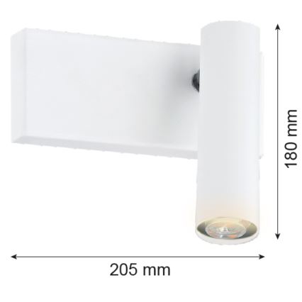 Argon 8064 - Zidna reflektorska svjetiljka ETNA 1xG9/6W/230V bijela