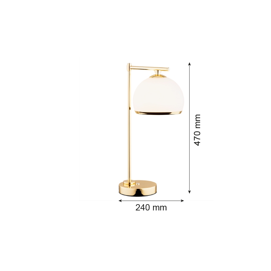 Argon 8120 -  Stolna lampa MARBELLA 1xE27/15W/230V mesing