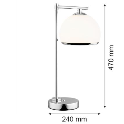 Argon 8121 -  Stolna lampa MARBELLA 1xE27/15W/230V sjajni krom