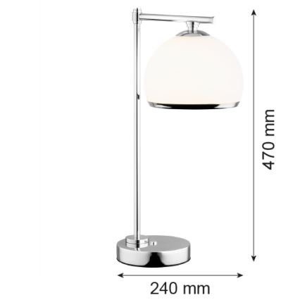 Argon 8121 -  Stolna lampa MARBELLA 1xE27/15W/230V krom