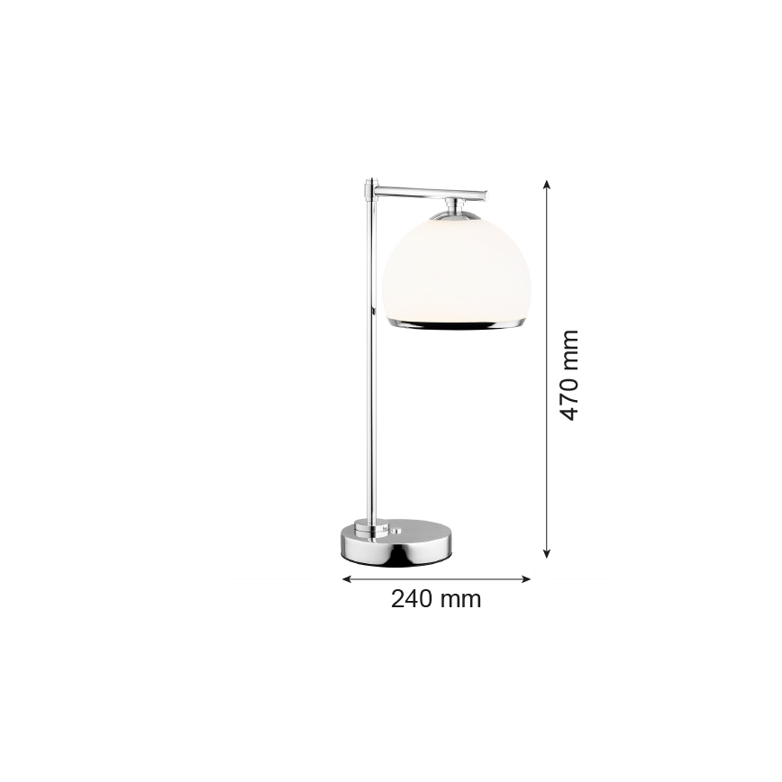 Argon 8121 -  Stolna lampa MARBELLA 1xE27/15W/230V sjajni krom