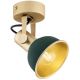 Argon 8247 - Reflektorska svjetiljka LENORA 1xE14/7W/230V zlatna/zelena