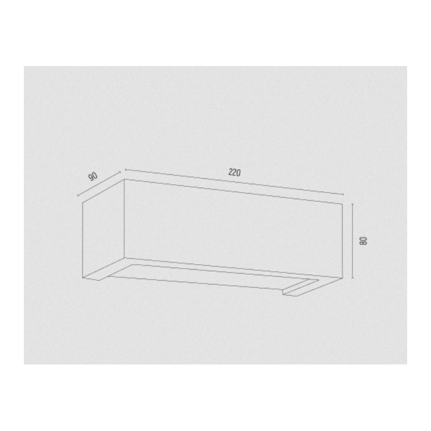 Argon 8249 - Zidna svjetiljka CASERTA 1xE27/15W/230V 22 cm